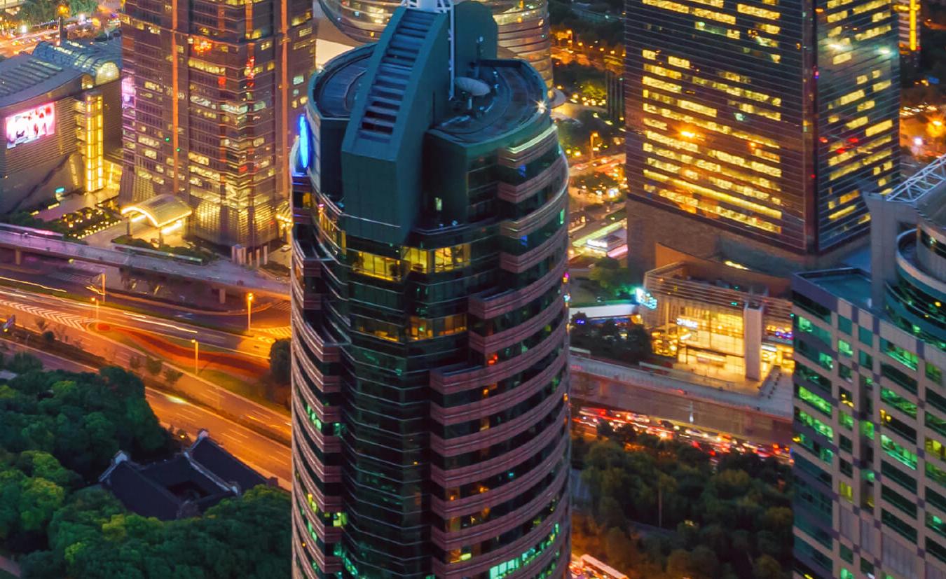 摩天大楼和城市夜景